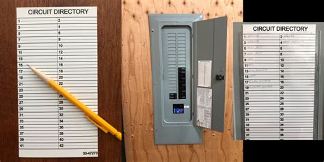 how to label electrical panel box circuit directory|electrical panel labeling guide.